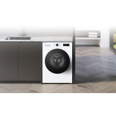 Пральна машина LG фронтальна, 7кг, 1200, A, 44см, дисплей, пара, інвертор, білий