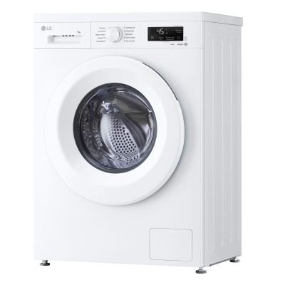 Пральна машина LG фронтальна, 7кг, 1200, A, 44см, дисплей, пара, інвертор, білий