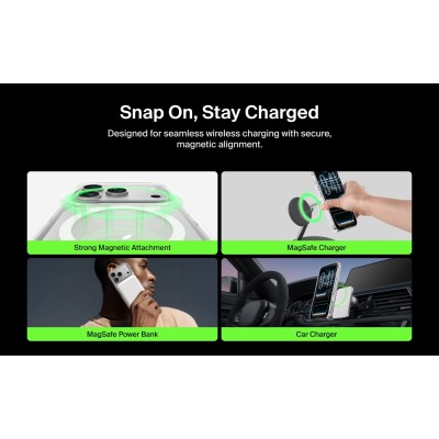 Чохол Belkin для iPhone 17 Pro, Magnetic Protective Clear