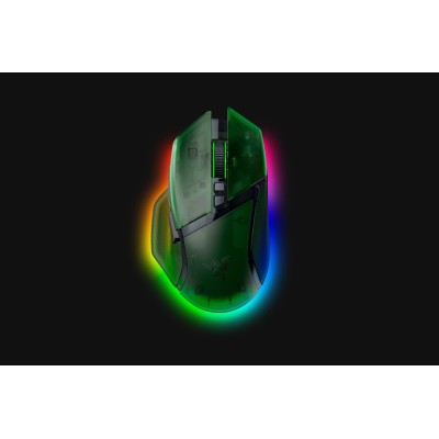 Миша Razer Basilisk V3 Pro 35K, RGB, USB-A/WL/BT, Phantom Green Ed. (RZ01-05240300-R3G1)