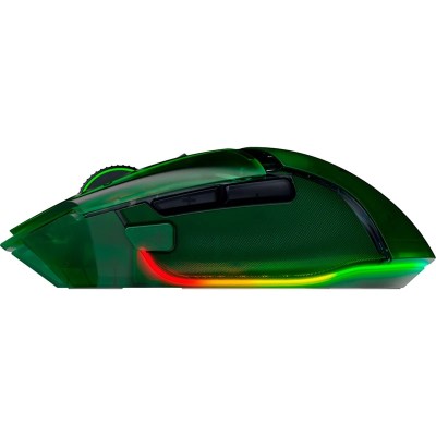 Миша Razer Basilisk V3 Pro 35K, RGB, USB-A/WL/BT, Phantom Green Ed. (RZ01-05240300-R3G1)