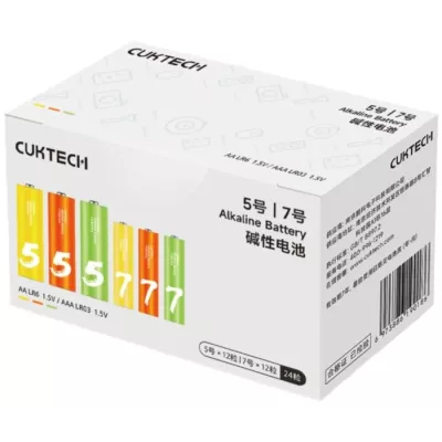 Батарейка CUKTECH Rainbow AA/AAA Alkaline (B10) 24шт/бл