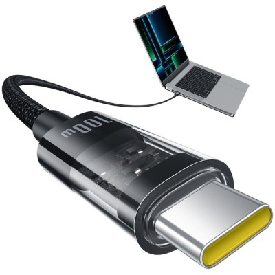 Кабель Baseus Gem Fast-Charging Type-C/Type-C 100W 1m (P10373000111-00) чорний