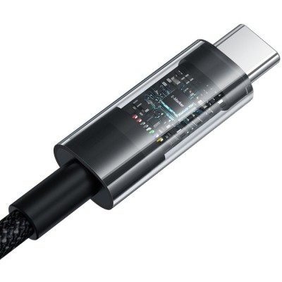 Кабель Baseus Gem Fast-Charging Type-C/Type-C 100W 1m (P10373000111-00) чорний