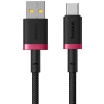 Кабель Baseus USB-Type-C 60W 2m (P10377802U01-03) червоно чорний