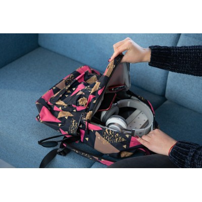 Рюкзак 2Е, TeensPack Triangles, чорний