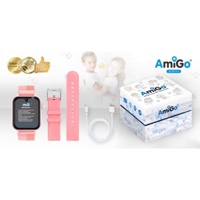 Смарт-годинник для дітей AmiGo GO10S Pro WIFI AMG-GO10S-P Рожевий