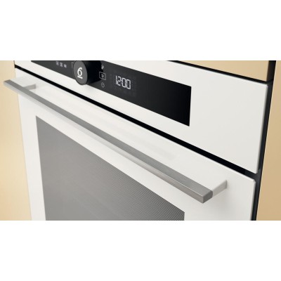 Духова шафа Whirlpool електрична, 73л, A+, дисплей, конвекція, піроліз, телескопічні напрямні, білий