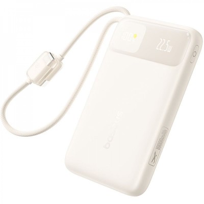 Портативна Батарея Baseus 10000mAh 22.5W EnerFill FC11 Digital Display (E0027R05) Beige
