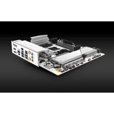 SAPPHIRE Motherboard PURE B850M WIFI sAM5 B850 4xDDR5 M.2 HDMI DP WiFi BT mATX білий (52123-02-40G)