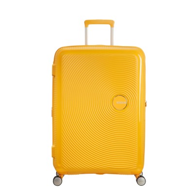 Валіза American Tourister, Soundbox, поліпропілен, велика, 77см, 97/110л, TSA, 4 колеса, EXP, жовтий (32G*06003)