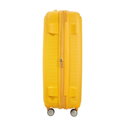 Валіза American Tourister, Soundbox, поліпропілен, велика, 77см, 97/110л, TSA, 4 колеса, EXP, жовтий (32G*06003)
