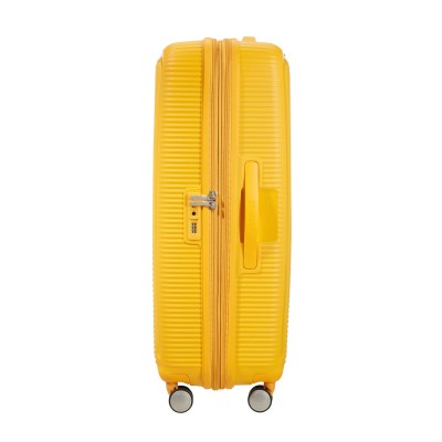 Валіза American Tourister, Soundbox, поліпропілен, велика, 77см, 97/110л, TSA, 4 колеса, EXP, жовтий (32G*06003)
