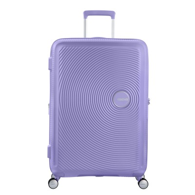 Валіза American Tourister, Soundbox, поліпропілен, велика, 77см, 97/110л, TSA, 4 колеса, EXP, лавандовий (32G*82003)