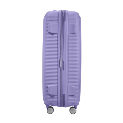 Валіза American Tourister, Soundbox, поліпропілен, велика, 77см, 97/110л, TSA, 4 колеса, EXP, лавандовий (32G*82003)