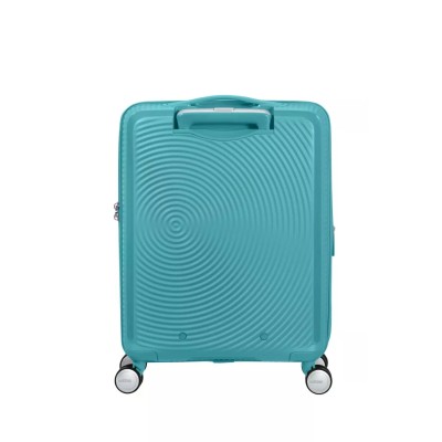 Валіза American Tourister, Soundbox, поліпропілен, мала, 55см, 35.5/41л, TSA, 4 колеса, EXP, бірюзовий (32G*61001)
