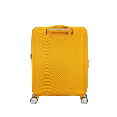 Валіза American Tourister, Soundbox, поліпропілен, мала, 55см, 35.5/41л, TSA, 4 колеса, EXP, жовтий (32G*06001)
