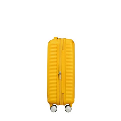 Валіза American Tourister, Soundbox, поліпропілен, мала, 55см, 35.5/41л, TSA, 4 колеса, EXP, жовтий (32G*06001)