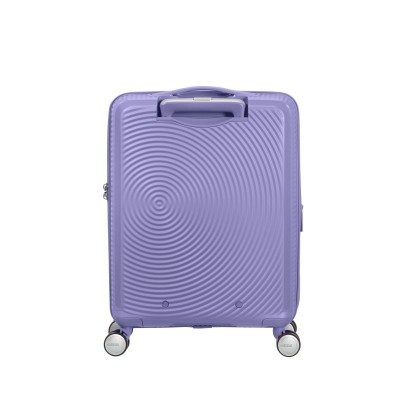 Валіза American Tourister, Soundbox, поліпропілен, мала, 55см, 35.5/41л, TSA, 4 колеса, EXP, лавандовий (32G*82001)