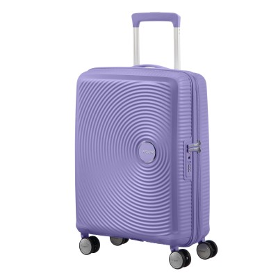 Валіза American Tourister, Soundbox, поліпропілен, мала, 55см, 35.5/41л, TSA, 4 колеса, EXP, лавандовий (32G*82001)