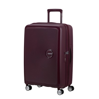 Валіза American Tourister, Soundbox, поліпропілен, середня, 67см, 71.5/81л, TSA, 4 колеса, EXP, бордовий (32G*50002)