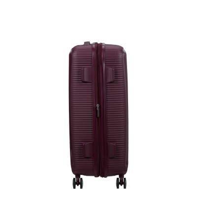 Валіза American Tourister, Soundbox, поліпропілен, середня, 67см, 71.5/81л, TSA, 4 колеса, EXP, бордовий (32G*50002)