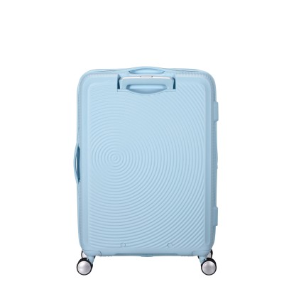 Валіза American Tourister, Soundbox, поліпропілен, середня, 67см, 71.5/81л, TSA, 4 колеса, EXP, пастельно-блакитний (32G*22002)