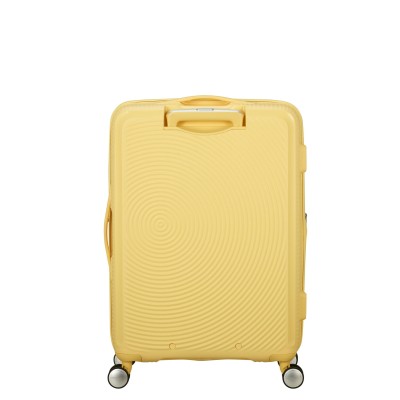 Валіза American Tourister, Soundbox, поліпропілен, середня, 67см, 71.5/81л, TSA, 4 колеса, EXP, пастельно-жовтий (32G*16002)