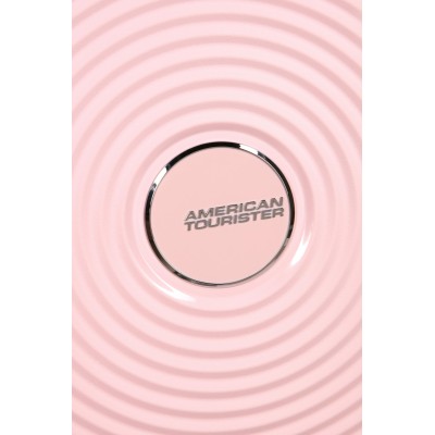 Валіза American Tourister, Soundbox, поліпропілен, середня, 67см, 71.5/81л, TSA, 4 колеса, EXP, пастельно-рожевий (32G*60002)