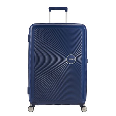 Валіза American Tourister, Soundbox, поліпропілен, середня, 67см, 71.5/81л, TSA, 4 колеса, EXP, темно-синій (32G*41002)