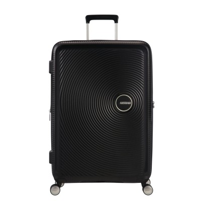 Валіза American Tourister, Soundbox, поліпропілен, середня, 67см, 71.5/81л, TSA, 4 колеса, EXP, чорний (32G*09002)