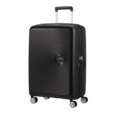 Валіза American Tourister, Soundbox, поліпропілен, середня, 67см, 71.5/81л, TSA, 4 колеса, EXP, чорний (32G*09002)