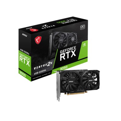 Відеокарта MSI GeForce RTX 3050 6GB GDDR6 VENTUS 2X E OC (912-V812-056)