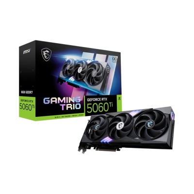 Відеокарта MSI GeForce RTX 5060 Ti 8GB GDDR7 GAMING TRIO OC (912-V536-004)