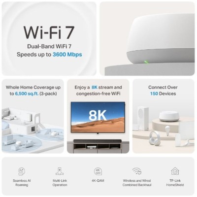 Домашня Mesh Wi-Fi система (1 шт у комплекті), Deco BE22(1-pack) TP-LINK