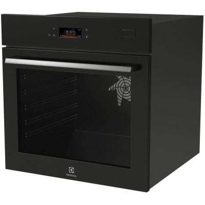 Духова шафа Electrolux електрична, 70л, А++, пара, дисплей, конвекція, ф-ція пароварки, телескопічні напрямні, чорний (LOB8S38Z)