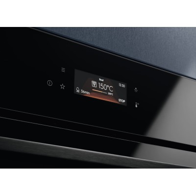 Духова шафа Electrolux електрична, 70л, А++, пара, дисплей, конвекція, ф-ція пароварки, телескопічні напрямні, чорний (LOB8S38Z)