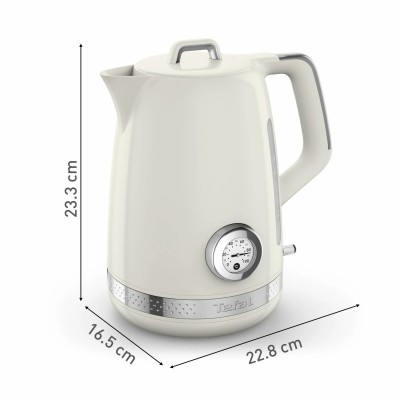 Електрочайник Tefal Soleil+ 1.7л, Strix, пластик, бежевий (KO355AE0)