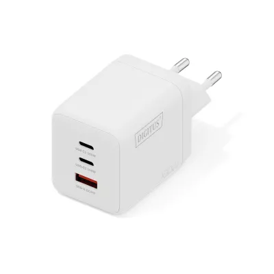Зарядний пристрій DIGITUS GaN 2хUSB-C, 1хUSB-A, 100W (DA-10304)