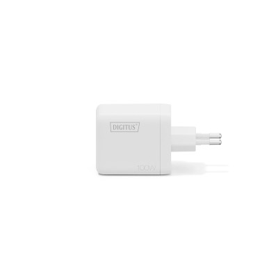 Зарядний пристрій DIGITUS GaN 2хUSB-C, 1хUSB-A, 100W (DA-10304)