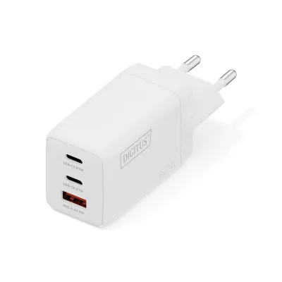 Зарядний пристрій DIGITUS GaN 2хUSB-C, 1хUSB-A, 67W (DA-10303)