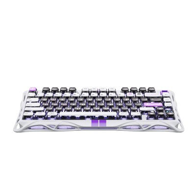 Клавіатура механічна GravaStar Mercury V75 80keys, Magnetic Jade Pro, 8K, USB-A, RGB, Mecha Gray (GS_V75_GWT)