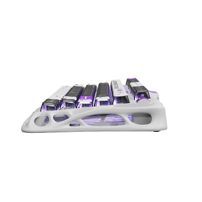 Клавіатура механічна GravaStar Mercury V75 80keys, Magnetic Jade Pro, 8K, USB-A, RGB, Mecha Gray (GS_V75_GWT)