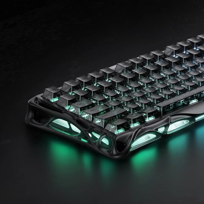 Клавіатура механічна GravaStar Mercury V75 80keys, Magnetic Jade Pro, 8K, USB-A, RGB, Stealth Black (GS_V75_BLK)