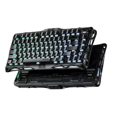 Клавіатура механічна GravaStar Mercury V75 80keys, Magnetic Jade Pro, 8K, USB-A, RGB, Stealth Black (GS_V75_BLK)