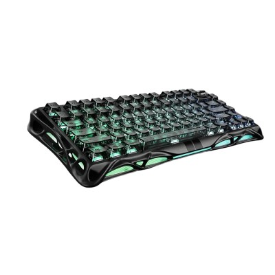 Клавіатура механічна GravaStar Mercury V75 80keys, Magnetic Jade Pro, 8K, USB-A, RGB, Stealth Black (GS_V75_BLK)