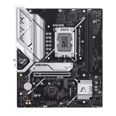Материнcька плата ASUS B760M-AYW WIFI-SI s1700 B760 2xDDR5 M.2 HDMI Wi-Fi BT mATX (90MB1FK0-M0UBY0)