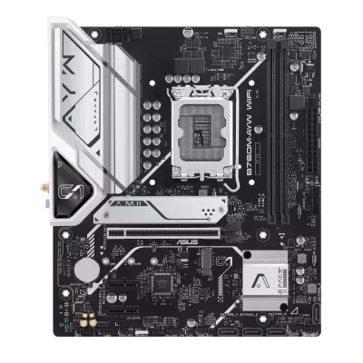 Материнcька плата ASUS B760M-AYW WIFI-SI s1700 B760 2xDDR5 M.2 HDMI Wi-Fi BT mATX (90MB1FK0-M0UBY0)