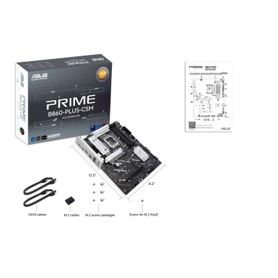 Материнcька плата ASUS PRIME B860-PLUS-CSM s1851 B860 4xDDR5 M.2 DP HDMI ATX (90MB1KA0-M0EAYC)