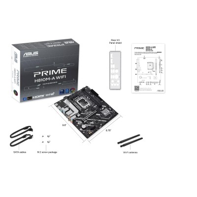 Материнcька плата ASUS PRIME H810M-A WIFI s1851 H810 2xDDR5 M.2 HDMI DP Wi-Fi BT ATX (90MB1KJ0-M0EAY0)